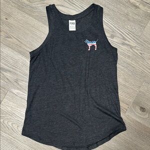 VS Pink Tank Top with Patriotic Dog Logo